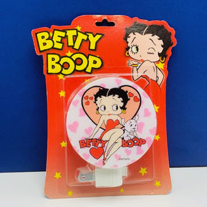 Betty Boop night light vtg rotary shade Hearts dog